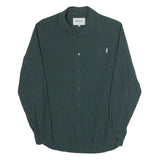 CARHARTT WIP Mens Green & Navy Check Shirt XS Long Sleeve Cotton Casual