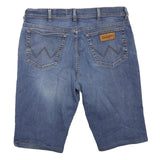 WRANGLER Mens Denim Blue Casual Shorts XL W38 Classic Fit Cotton Blend