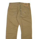 LEVI'S 505 Mens Beige Regular Straight Denim W32 L27 Cotton Blend Zip Jeans
