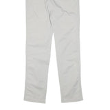 REFRIGILWEAR Womens Cotton Blend White Slim Straight Trousers W30 L32 Stylish