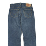 LEVI'S 501 Mens Jeans Blue Regular Straight Denim Medium W34 L31 Button Closure