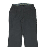 TCM Mens Black Relaxed Straight Trousers W32 L32 Polyester Blend Zip