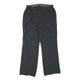 TCM Mens Black Relaxed Straight Trousers W32 L32 Polyester Blend Zip