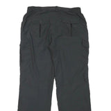 TCM Mens Black Relaxed Straight Trousers W32 L32 Polyester Blend Zip