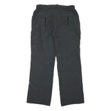 TCM Mens Black Relaxed Straight Trousers W32 L32 Polyester Blend Zip