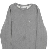 TRUE RELIGION Mens Grey Cotton Blend Sweatshirt Crew Neck M Casual Pullover