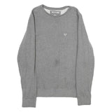 TRUE RELIGION Mens Grey Cotton Blend Sweatshirt Crew Neck M Casual Pullover