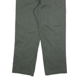 DICKIES Mens Cotton Blend Green Regular Straight Trousers W38 L30 Workwear Zip