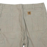 CARHARTT Mens Shorts Beige Casual Cargo Polyester Blend L W38 Workwear