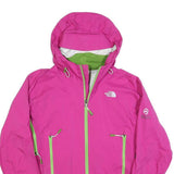 THE NORTH FACE Womens Pink & Green Outdoor Jacket S Synthetic Lightweight Zip