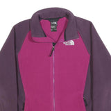 THE NORTH FACE Womens Purple & Plum Zip Up Polyester Jacket M Fleece Outdoor