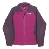THE NORTH FACE Womens Purple & Plum Zip Up Polyester Jacket M Fleece Outdoor