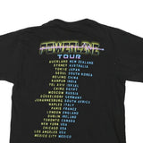 DISNEY Womens Black Powerline Stand Out Tour Graphic T-Shirt M Crew Neck Short