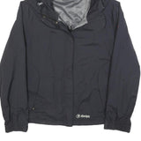 SHERPA Womens Black Outdoor Jacket L Polyester Zip Hooded Plain Lightweight