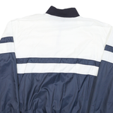 KILLY Mens Blue & White Zip Jacket M Polyester Blend Colourblock Casual