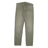 CARHARTT Mens Regular Fit Cotton Blend Beige Trousers W31 L30 Button Closure