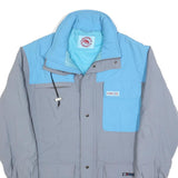 MAMMUT Mens Blue & Grey Jacket S Polyester Blend Zip Outdoor Classic Fit