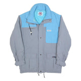 MAMMUT Mens Blue & Grey Jacket S Polyester Blend Zip Outdoor Classic Fit