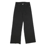 DIVIDED Womens Regular Black Cotton Blend Wide-Leg Jeans W28 L32 Classic Zip