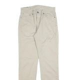 LEVI'S Mens Cotton Blend Beige Slim Slim Leg Trousers W31 L32 Casual Zip Closure