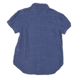 POLO RALPH LAUREN Womens Blue Button Shirt XS Cotton Blend Classic