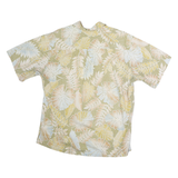 COOKE STREET Mens Beige Hawaiian Shirt XL Cotton Tropical Print Summer Casual