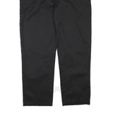 DICKIES Mens Cotton Blend Black Regular Straight Trousers W42 L31 Workwear Zip