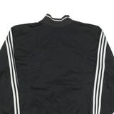 ADIDAS Mens Black & White Track Jacket L Polyester Blend Casual Zip Pockets