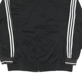 ADIDAS Mens Black & White Track Jacket L Polyester Blend Casual Zip Pockets