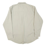 CHAPS Mens Beige Cotton Blend Shirt XL Button Down Pocket Classic Casual