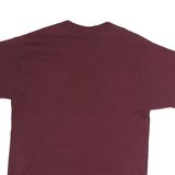 PORT & COMPANY Mens Maroon Rascals Baseball T-Shirt M Short Sleeve Crew Neck