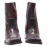 SENDRA Cowboy Boots Purple Leather Womens UK 5