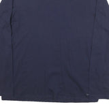 CALVIN KLEIN Mens Navy Blue Long Sleeve Crew Neck Cotton Blend T-Shirt L