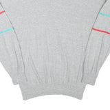 CALIDA Mens Grey & Aqua Polo Collar Sweatshirt M Cotton Blend Casual Retro Style