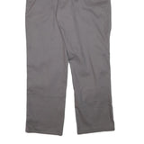 DICKIES Mens Cotton Blend Grey Regular Fit Straight Leg Trousers W34 L30