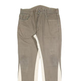 LEVI'S 501 Mens Jeans Beige & Cream Regular Straight Denim W34 L30 Button