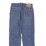 LEVI'S Womens Blue Regular Straight Denim Rinse W27 L26 Distressed Button Jeans