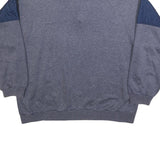 C&A Mens Grey Blue Sweatshirt Quarter Zip XL Cotton Blend Casual Pullover