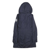 NAPAPIJRI Womens Navy Blue Jacket XS Polyamide Hooded Zip Casual Outdoor