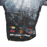 VOLEA Mens Black Grey 24 Hour Race Series Graphic T-Shirt M Short Sleeve Crew