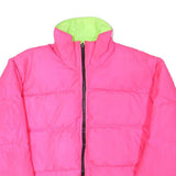 Womens Pink Jacket XL Polyester Blend Puffer Warm Casual Zip Fastening