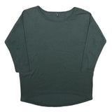 ONLY Womens Green Plain Round Neck Basic Knit Jumper S Lightweight Casual