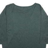 ONLY Womens Green Plain Round Neck Basic Knit Jumper S Lightweight Casual