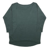 ONLY Womens Green Plain Round Neck Basic Knit Jumper S Lightweight Casual