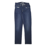 LEVI'S Womens Slim Blue Denim Jeans W27 L29 Zip Classic Medium Fit Stylish