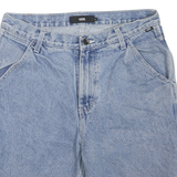 VANS Mens Denim Blue Cotton Blend Casual Shorts M W31 Stylish Summer Wear