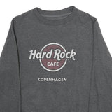 HARD ROCK CAFE Mens Grey Copenhagen Crew Neck S Cotton Blend Sweatshirt