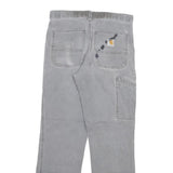 CARHARTT Mens Cotton Blend Relaxed Straight Trousers Grey W30 L30 Workwear