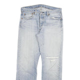 LEVI'S 501 Mens Jeans Blue Regular Straight Denim Light W32 L29 Button Cotton