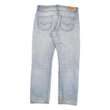 LEVI'S 501 Mens Jeans Blue Regular Straight Denim Light W32 L29 Button Cotton